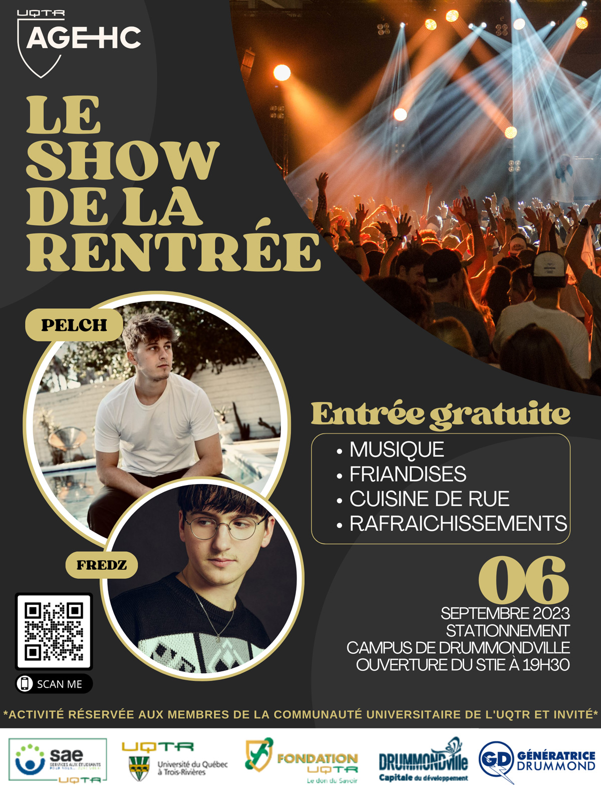 2023 spectacle rentree affiche